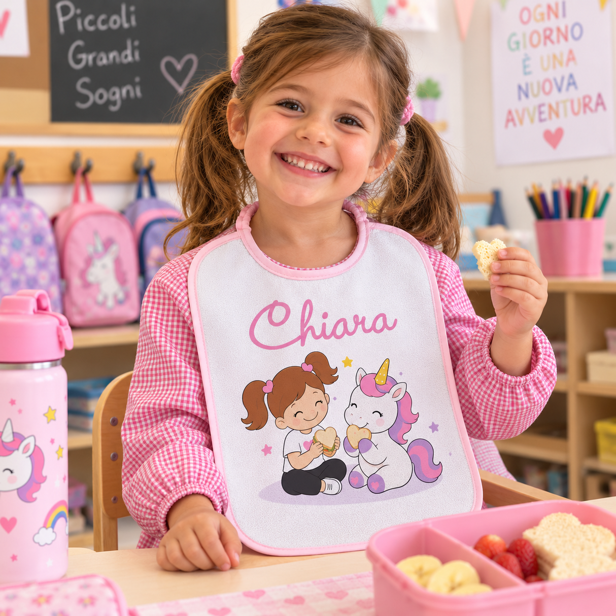 Bavetta Personalizzata con Nome – Il mio amico unicorno
