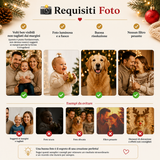 Poster requisiti foto per decorazione natalizia, esempi e segnali verdi