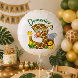 Palloncino Foil Tondo 18″ Personalizzato Tema Safari