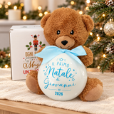 Decorazione Natalizia Personalizzata Primo Natale con Orsetto