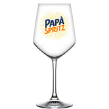 Calice da vino con stampa “PAPÀ SPRITZ” multicolore sul calice