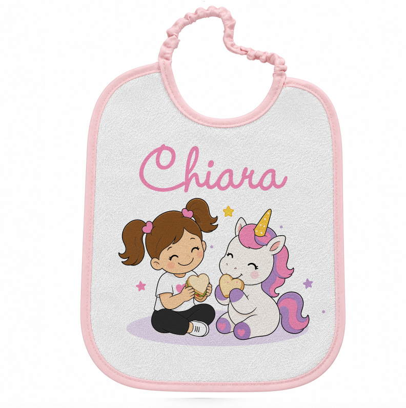 Bavetta Personalizzata con Nome – Il mio amico unicorno