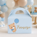 Set 6 box personalizzate compleanno a tema Orsetto