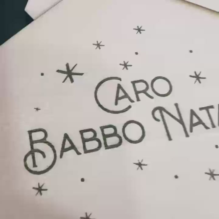 Letterina di Babbo Natale Personalizzata in Legno con Foglio da Scrivere – Decorazione Natalizia da Appendere