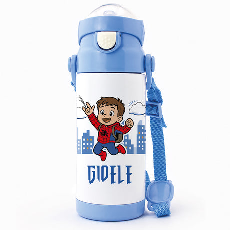 Borraccia Termica  Spider Kid Personalizzata con Nome – 350 ml