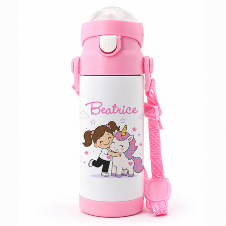 Borraccia Termica  Il mio amico Unicorno  Personalizzata con Nome – 350 ml
